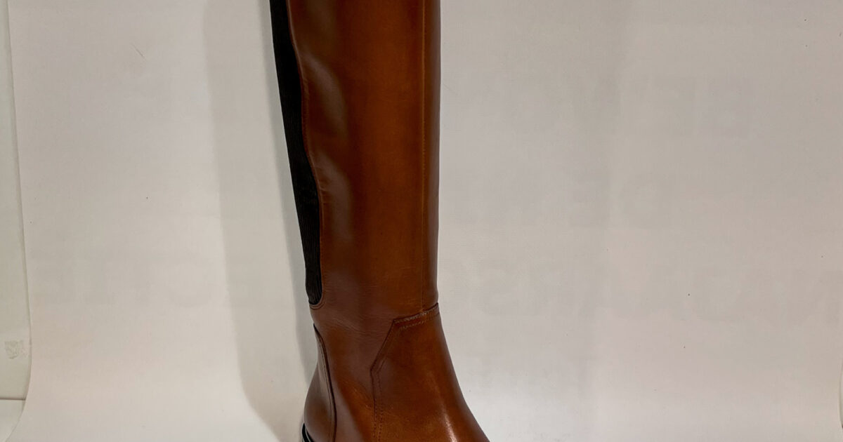 Caprice Dames 9-25513-41 platte laarzen, Cognac Kam, 38 EU