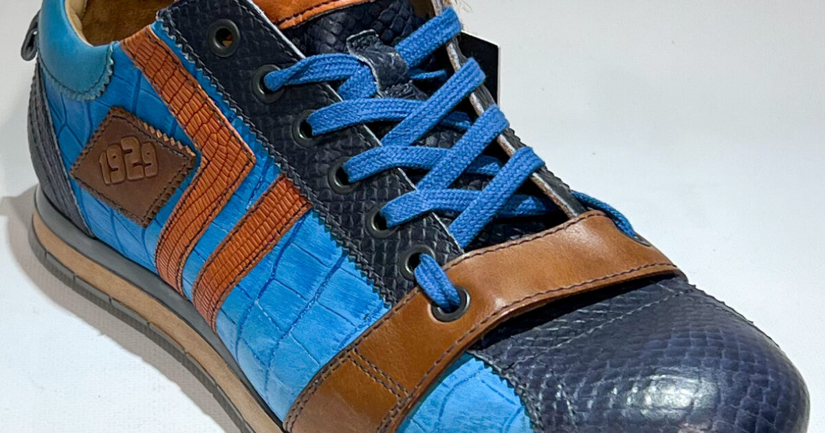 KAMO GUTSU TIFO-030 NAVY-AZZURO-ARANCIO | Ten Eekelder Schoenen