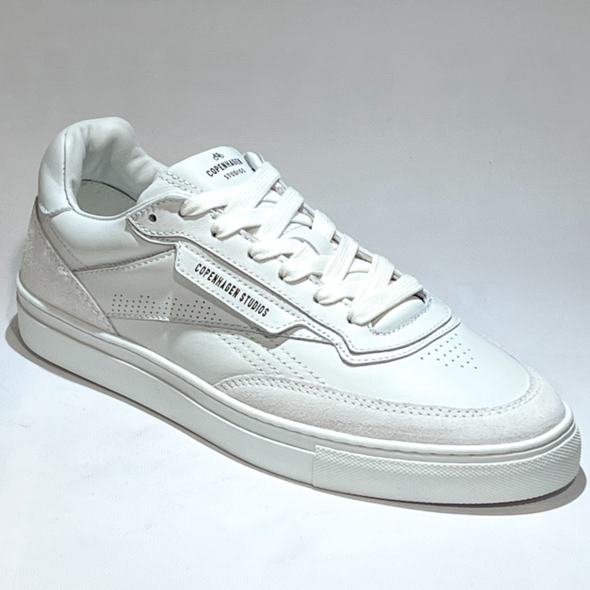 Copenhagen Studios CPH90M leather mix white/white - Copenhagen Studios