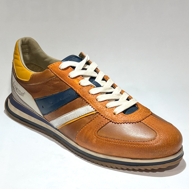 KAMO GUTSU Giro-005 Arancio- denim - KAMO GUTSU
