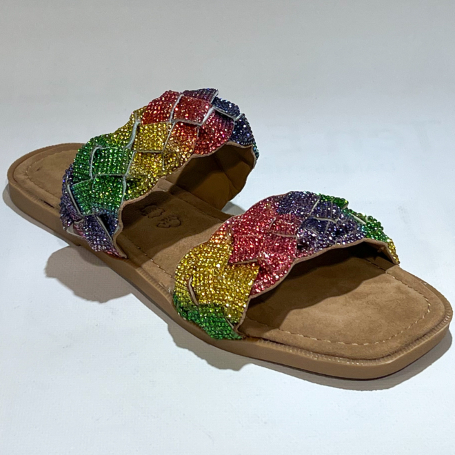 LAZAMANI LA33755 rainbow rhinestones - LAZAMANI